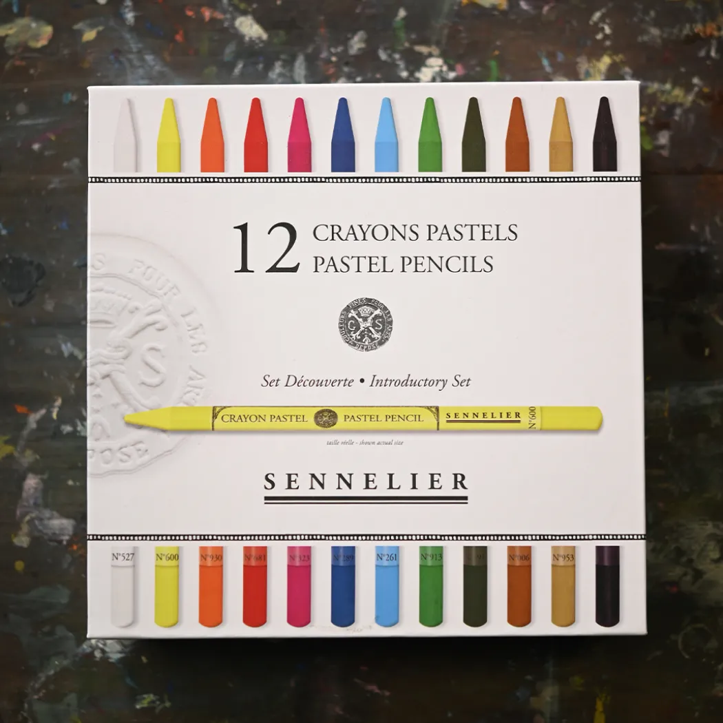 Pastellpennor 12-set + 12 tomma