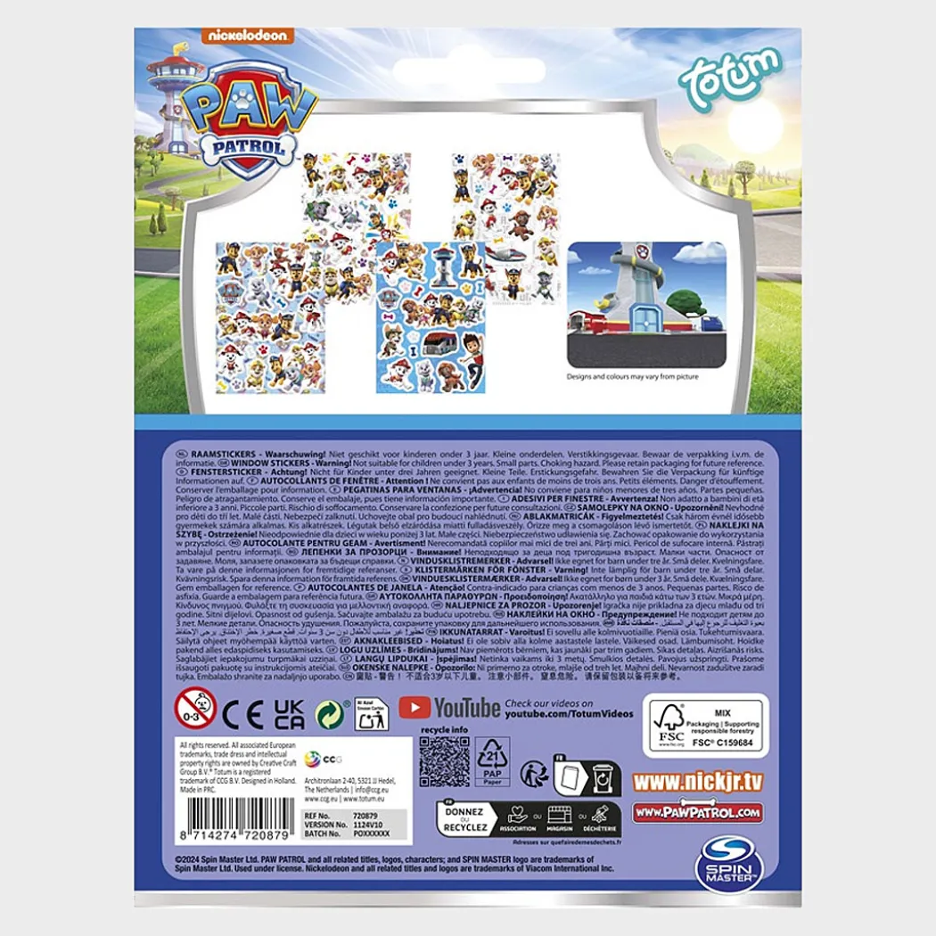 Paw Patrol Fönsterstickers (3 år+)