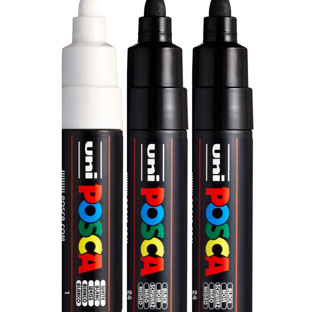 PC-7M Black/White 3-set