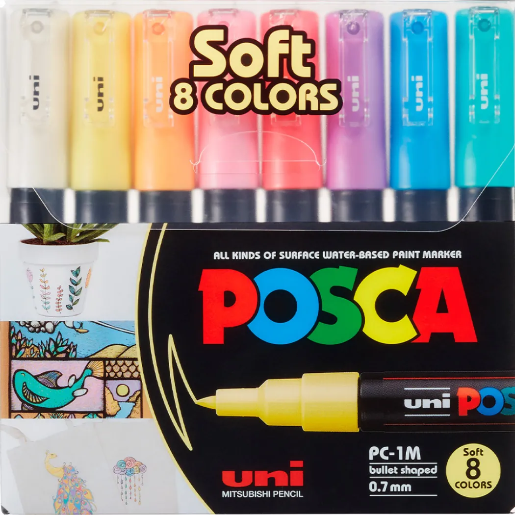 PC-1MC Soft Colours 8-set