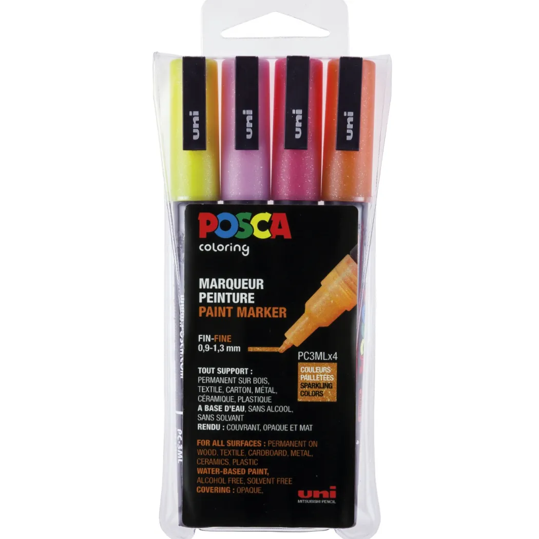 PC-3M Glitter Red tones 4-set