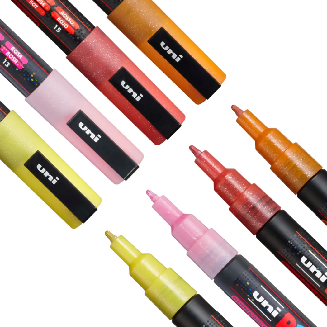 PC-3M Glitter Red tones 4-set