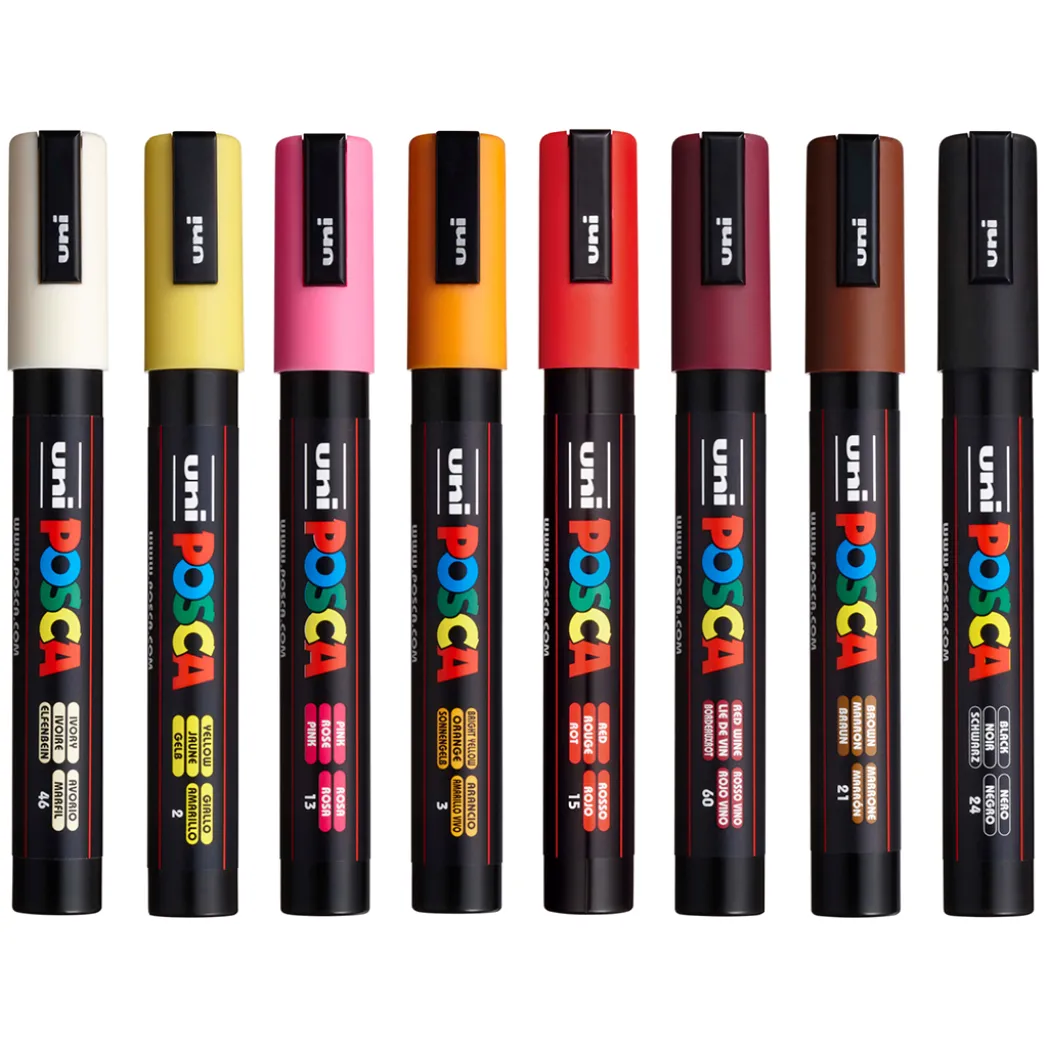 PC-5M Warm tones 8-set
