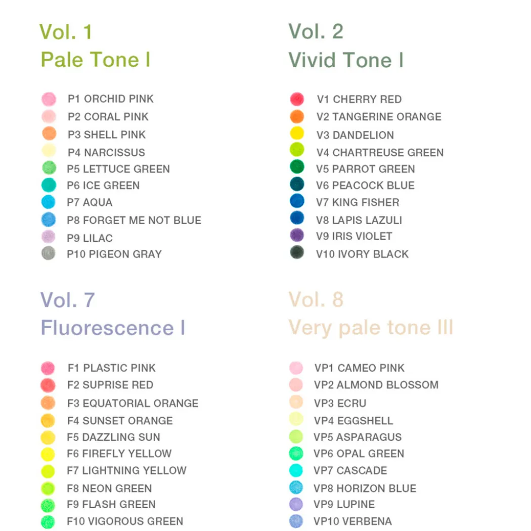Pencil Irojiten set Very Pale Tone