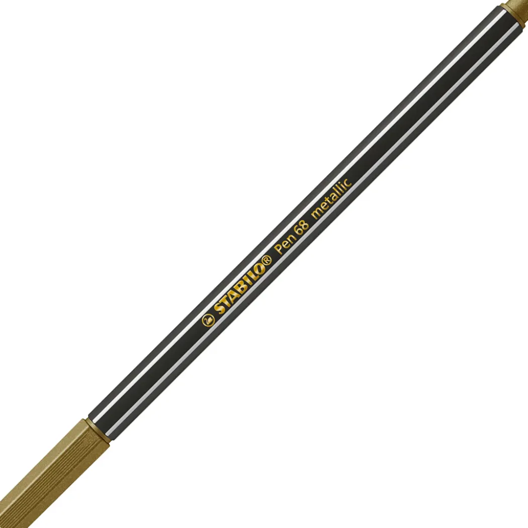Pen 68 Fiberpenna Metallic 3-pack