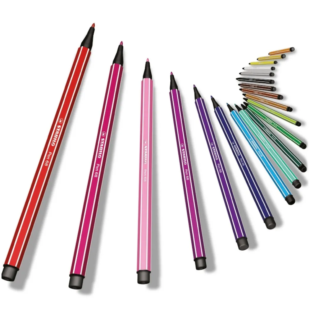 Pen 68 Fiberpenna 20-pack (3 år+)