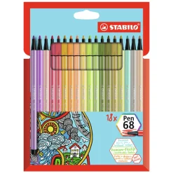 Pen 68 Fiberpenna 18-pack Trend