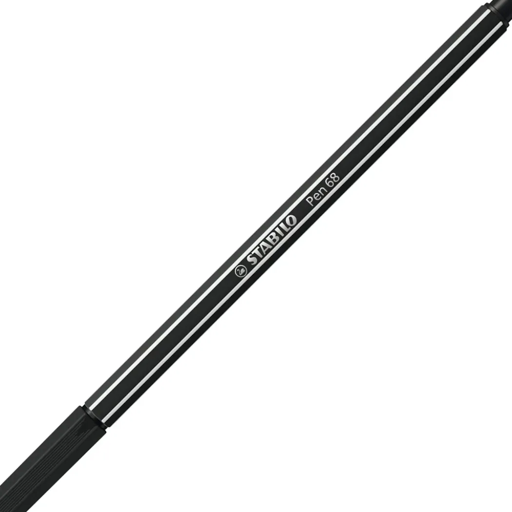 Pen 68 Fiberpenna #46 Svart