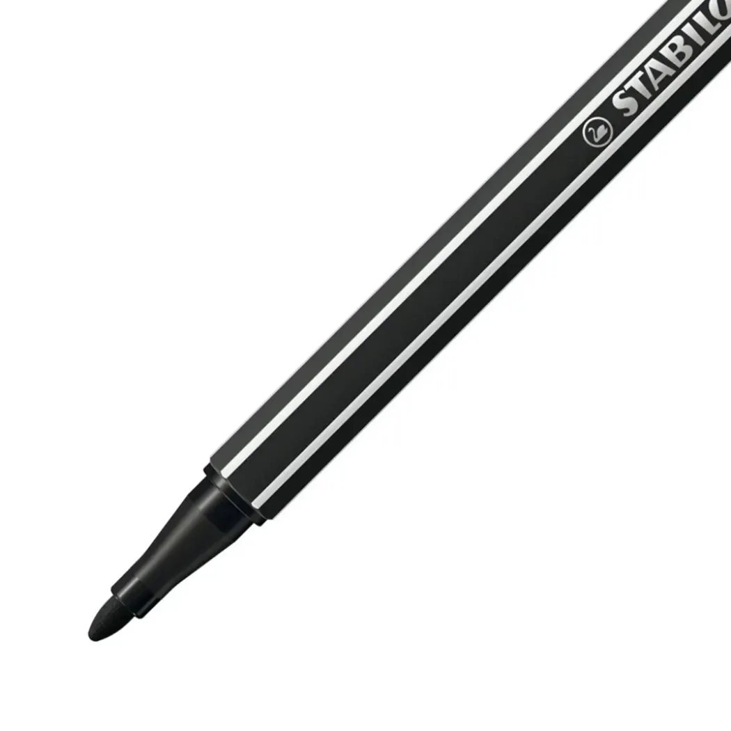 Pen 68 Fiberpenna #46 Svart