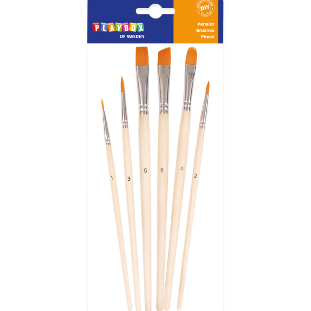 Penselset 6-pack