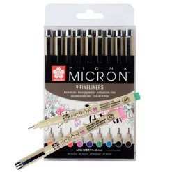 Pigma Micron Fineliner Color 9-pack
