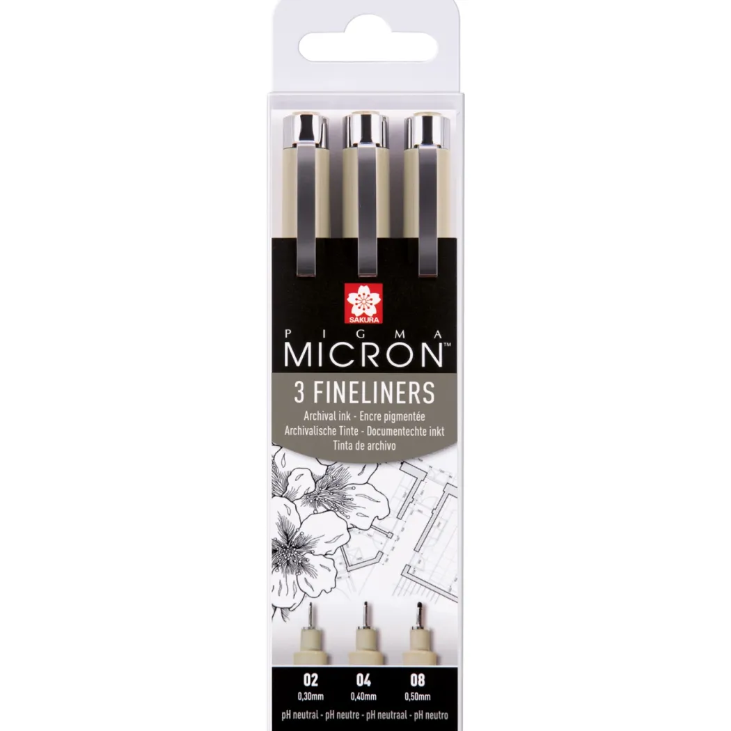 Pigma Micron Fineliner 3-set (2)