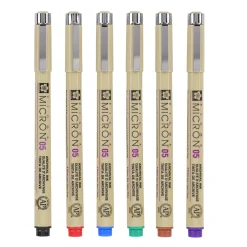 Pigma Micron Fineliner 6-set 05 Basic Colours