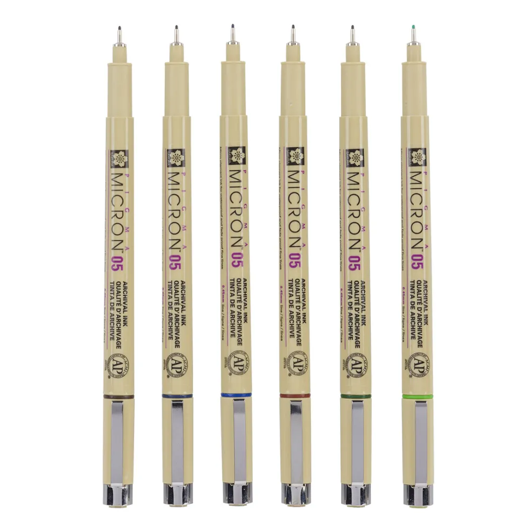 Pigma Micron Fineliner 6-set 05 Earth Colours