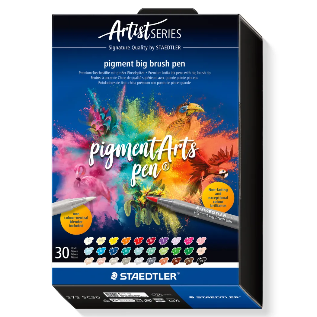 Pigment Arts Big Brush Pen 30-set + Blending Pen