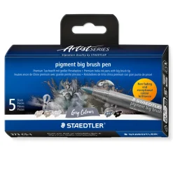Pigment Arts Big Brush Pen 5-set Grey