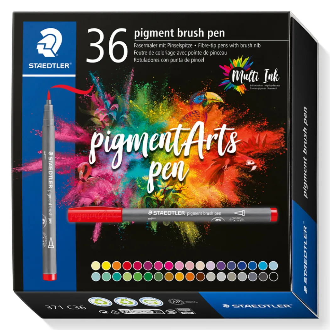 Pigment Arts Brush Pen 36-set