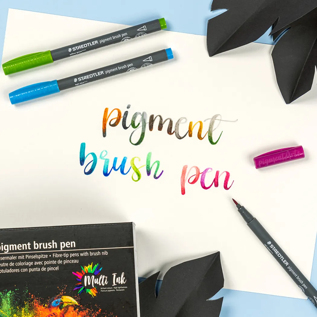 Pigment Arts Brush Pen 6-set Blue/Violet