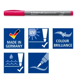 Pigment Arts Brush Pen 6-set Green/Turquoise