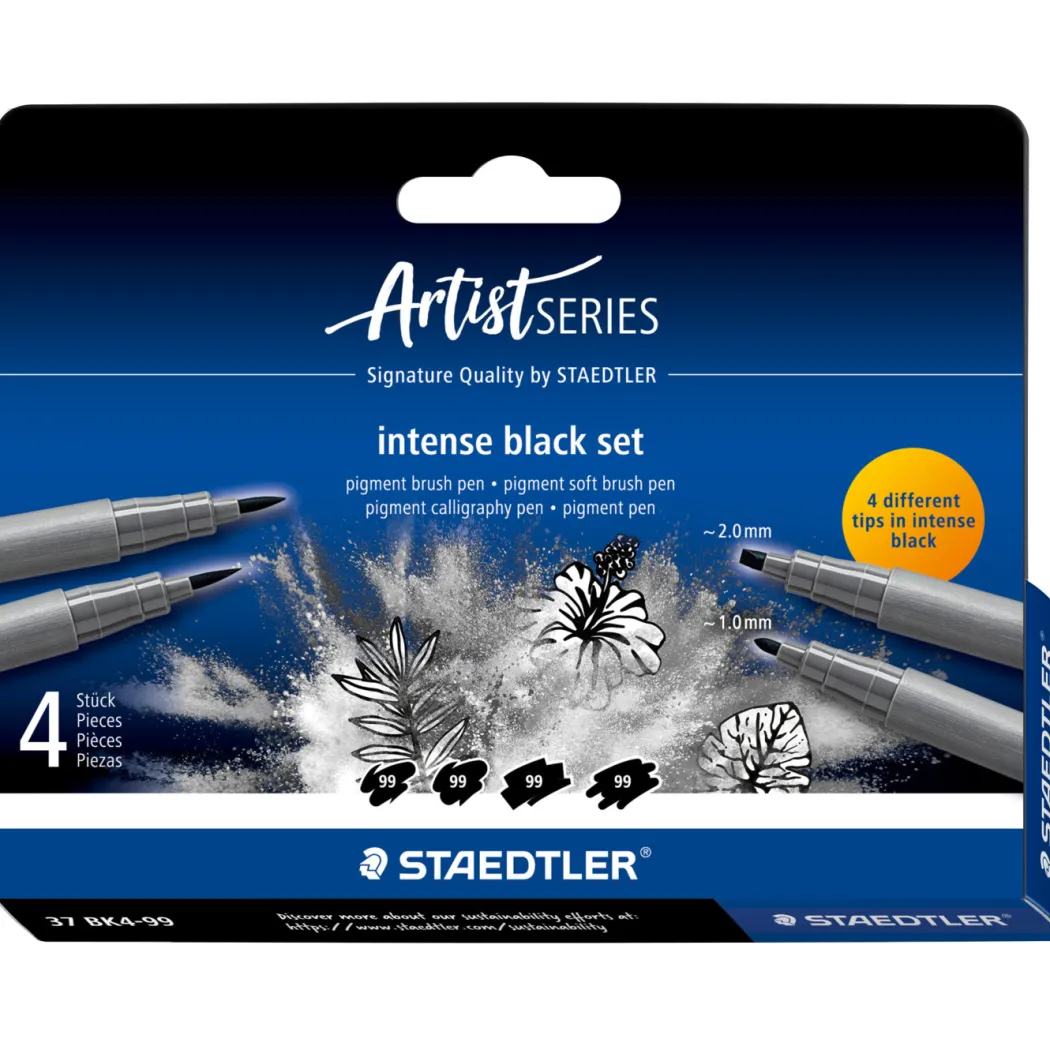 Pigment Arts Intense Black 4-set