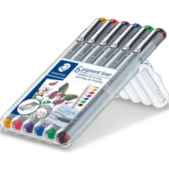 Pigment Liner Color 0.3 mm 6-set