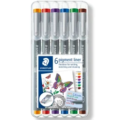 Pigment Liner Color 0.3 mm 6-set