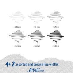 Pigment Liner 6-set