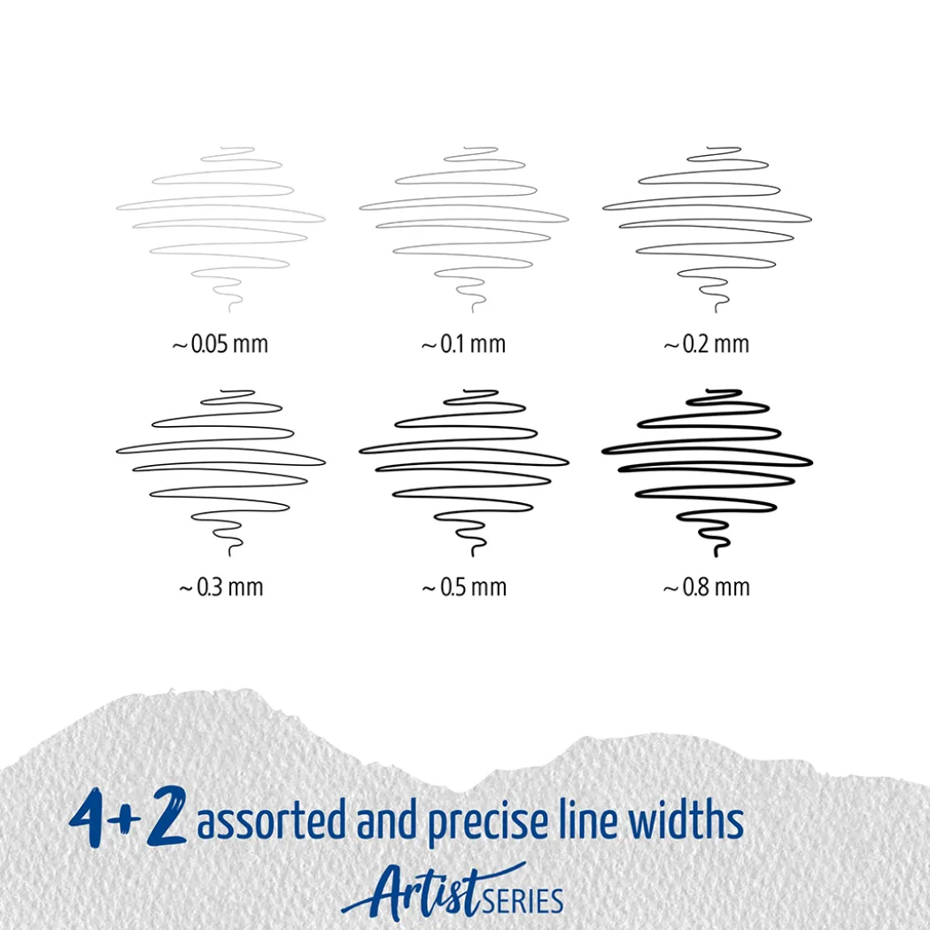 Pigment Liner 6-set
