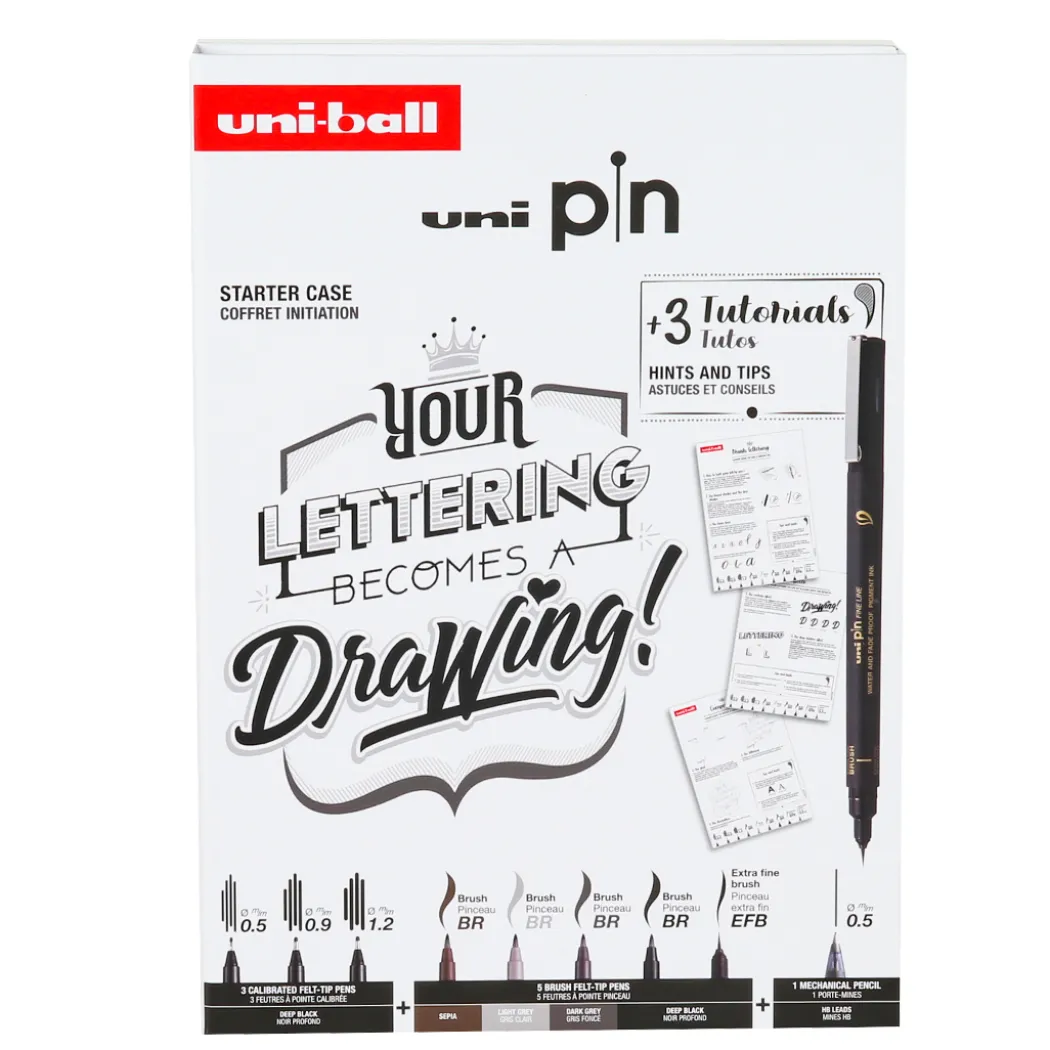 Pin Fine Line Lettering Set