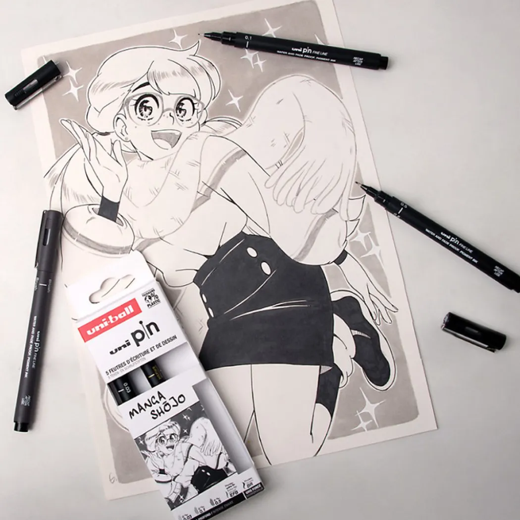 Pin Fine Line 5-set Manga Shojo