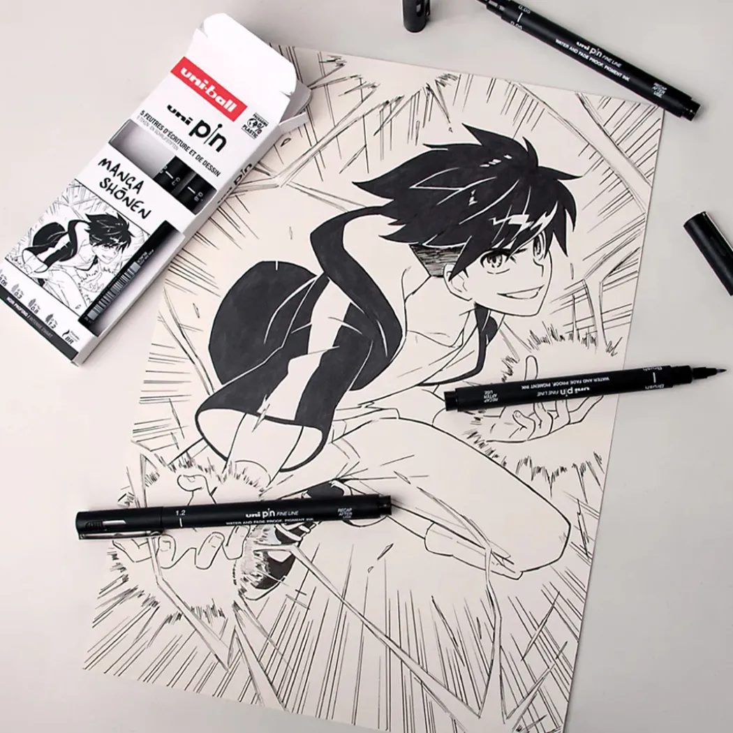 Pin Fine Line 5-set Manga Shonen