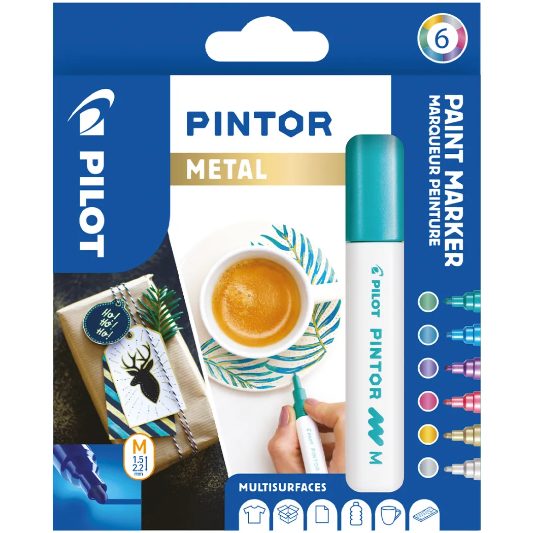 Pintor Medium 6-pack Metallic