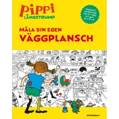 Pippi Långstrump - Måla din egen väggplansch