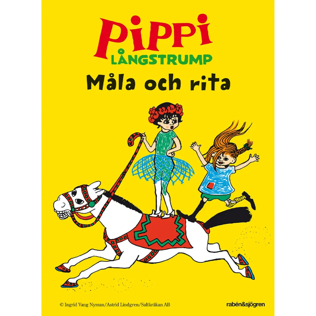 Pippi Långstrump måla och rita