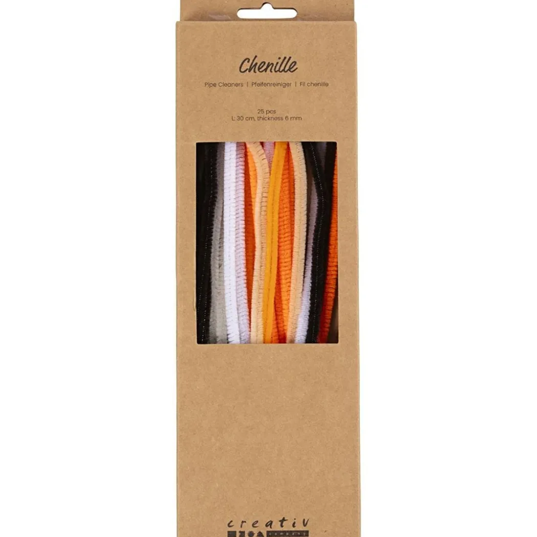 Piprensare 30 cm 25-pack Halloweenfärger