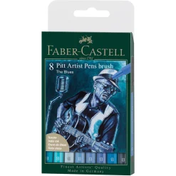 PITT Artist Brush 8-pack Blues