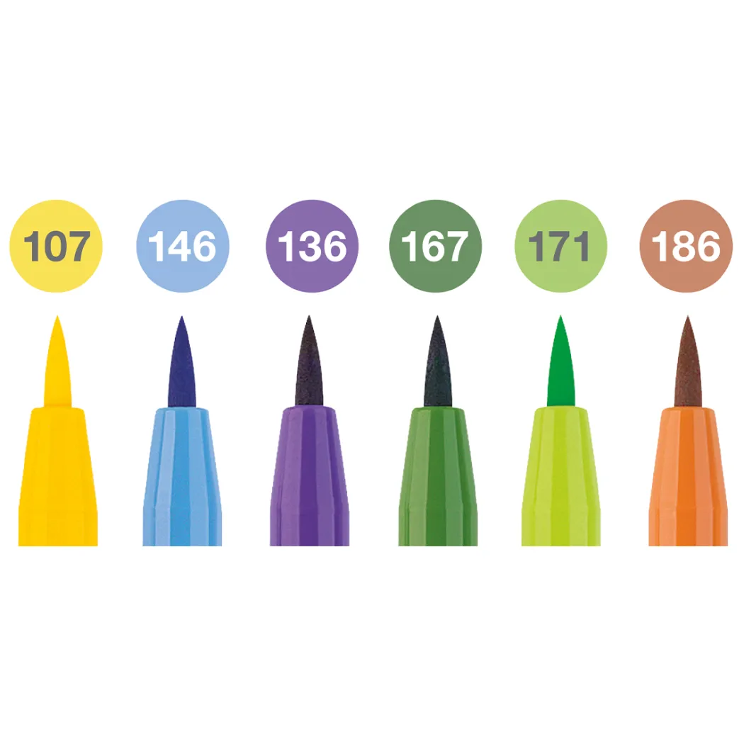 PITT Artist Brush 6-pack Summer