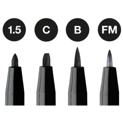PITT Artist 4-pack Black