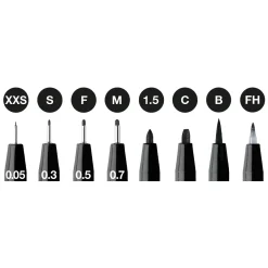 PITT Artist 8-pack Black
