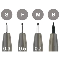 PITT Artist 4-pack Warm Grey