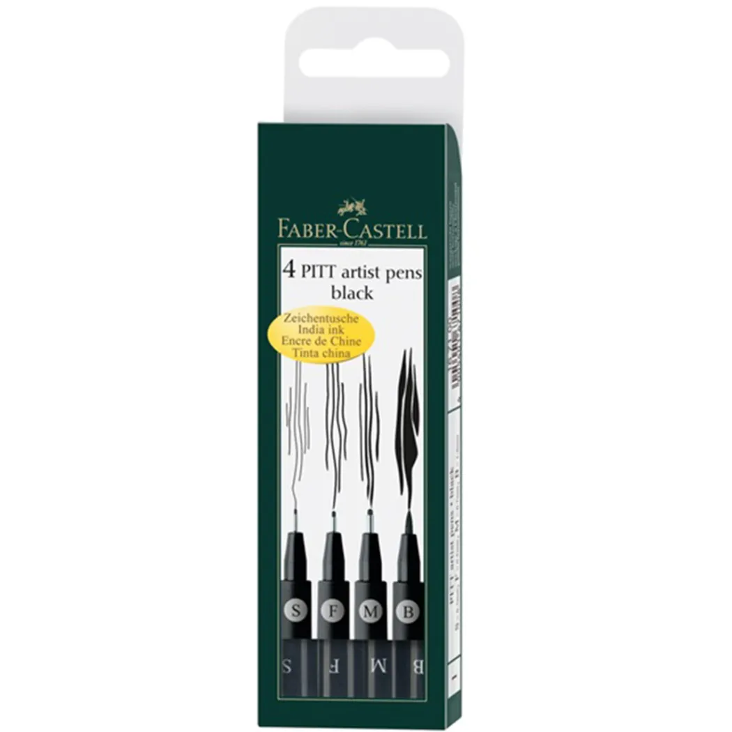 PITT Artist 4-set Black