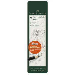 PITT Graphite Matt Blyertspenna 6-set