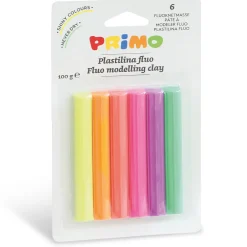 Plastilina Fluo Modellera 6-pack 18 g
