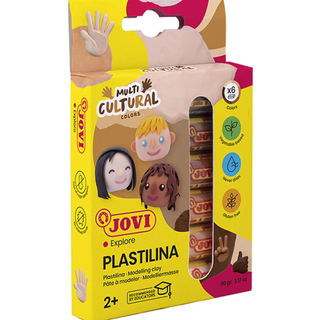 Plastilina Modellera 6-set Hudfärger 15 g