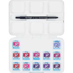 Pocket Box Akvarellfärg 12-set Pinks & Violets