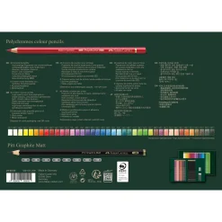 Polychromos & Pitt Graphite Matt Set 40 färgpennor + 8 grafitpennor