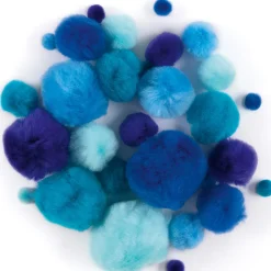 Pompoms Blå 30-pack