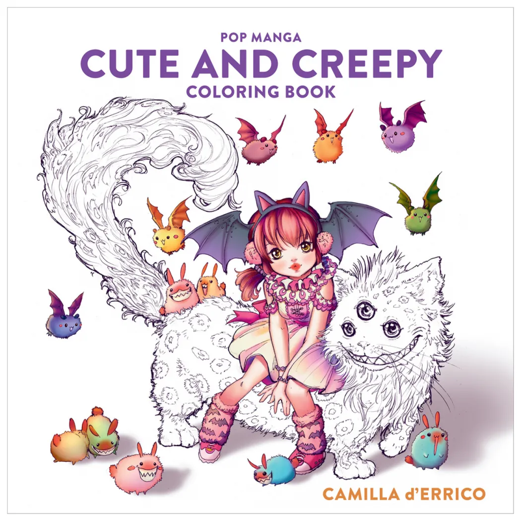 Pop Manga: Cute and Creepy Coloring Book
