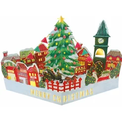 Popup-julkort Julgran