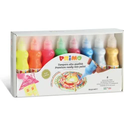 Poster paint Readymix 50 ml Fluo+Metal 8-set